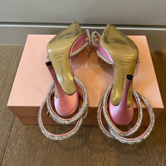 MACH & MACH DOUBLE BOW SILK SATIN PUMPS - Picture 7 of 9